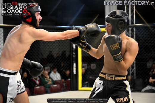 2023-12-02 Lugano in the Cage 6 01498 Kickboxing - Alfred Maccagni-Filippo Pfister